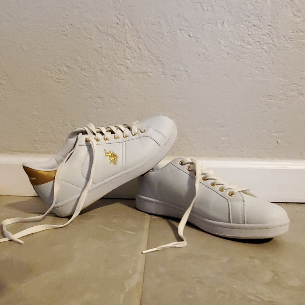 U.S. Polo  white sneakers